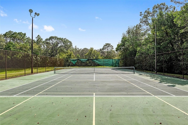 view of tennis court