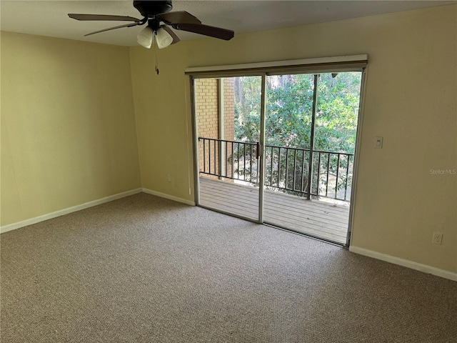 507 NW 39th Rd Unit 159, Gainesville, FL 32607 - empty room featuring a ceiling fan and carpet floors