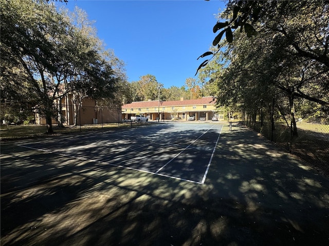 view of sport court