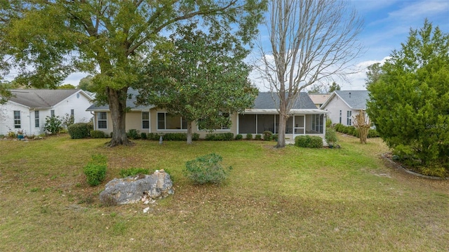 exterior space featuring a sunroom