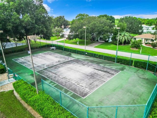 view of tennis court