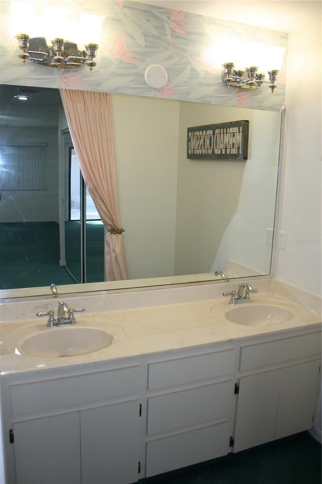 bathroom with vanity