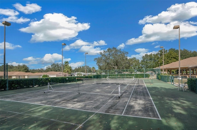 view of tennis court