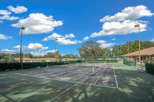 view of tennis court