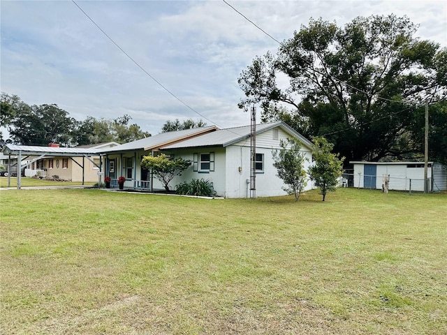 exterior space with covered porch