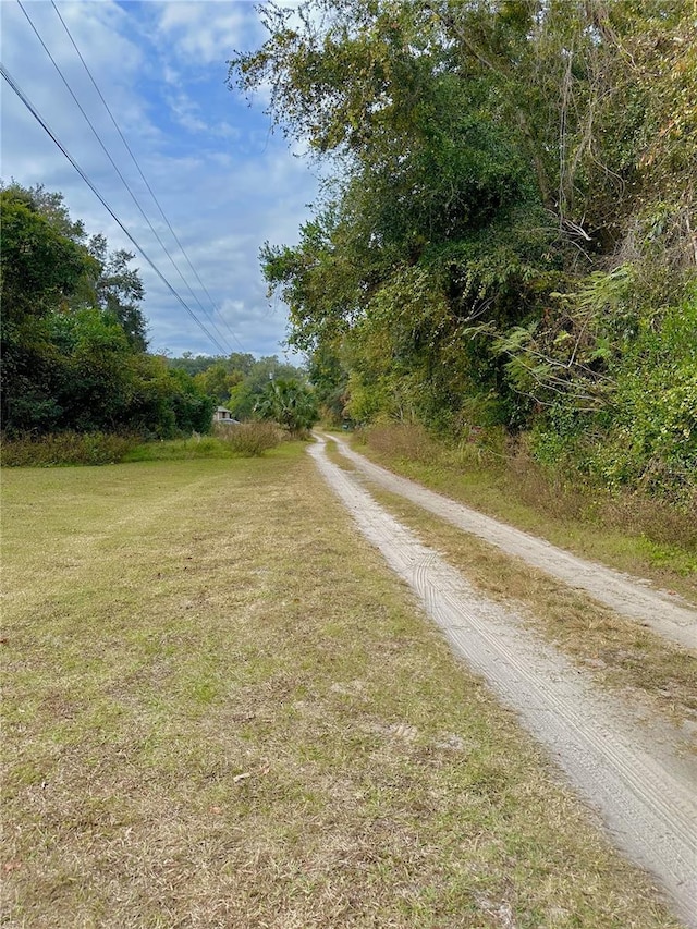 view of road