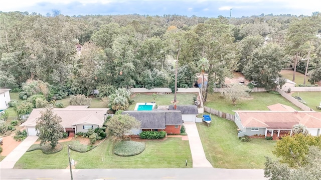 birds eye view of property