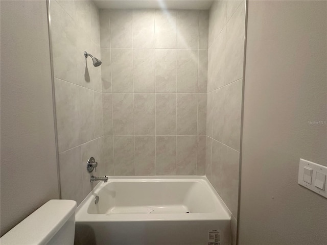 full bath with shower / bath combination and toilet