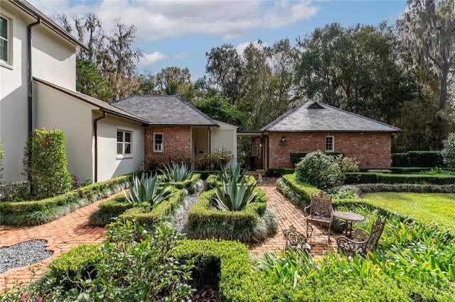 view of yard with a patio area