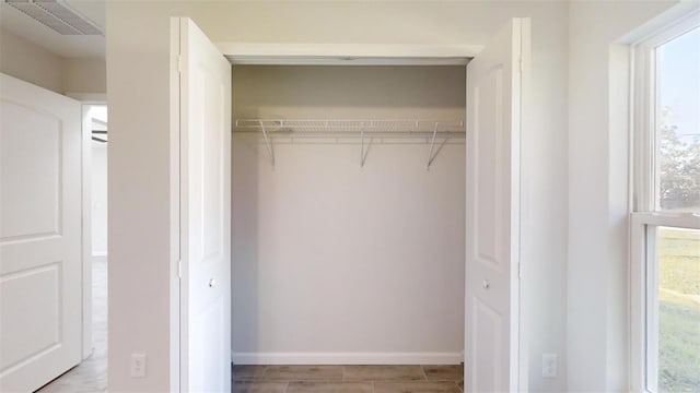 view of closet