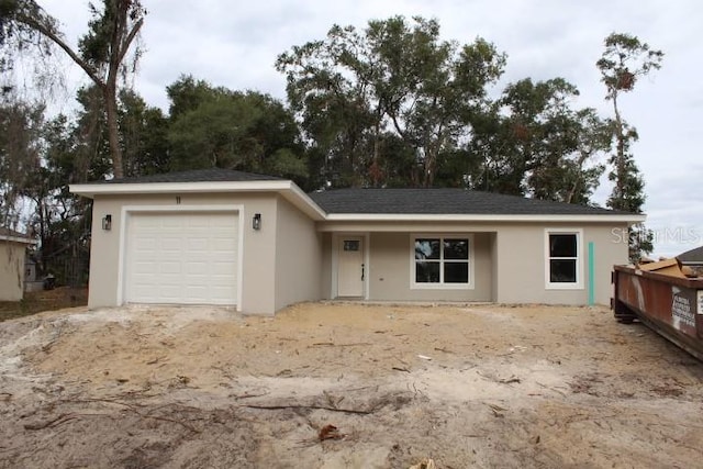 ranch-style house with a garage