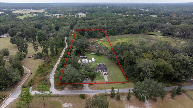 drone / aerial view featuring a rural view