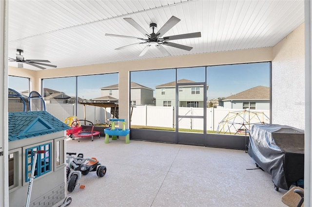 view of sunroom / solarium