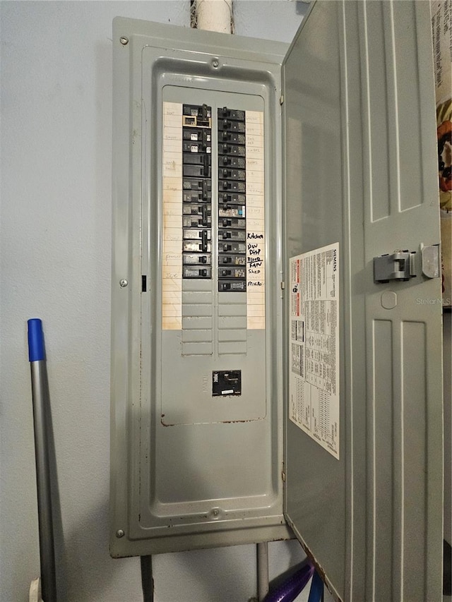 utility room with electric panel