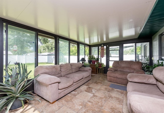 view of sunroom / solarium