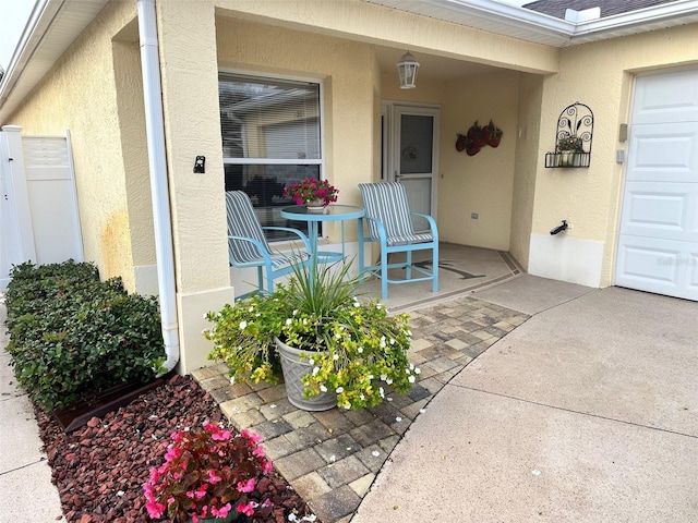 entrance to property with covered porch