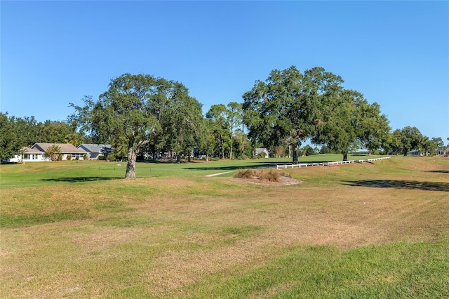 surrounding community with a lawn