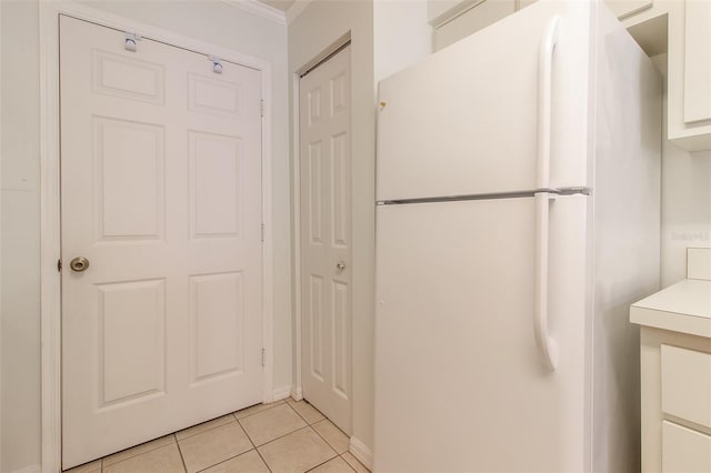 bathroom with tile patterned flooring