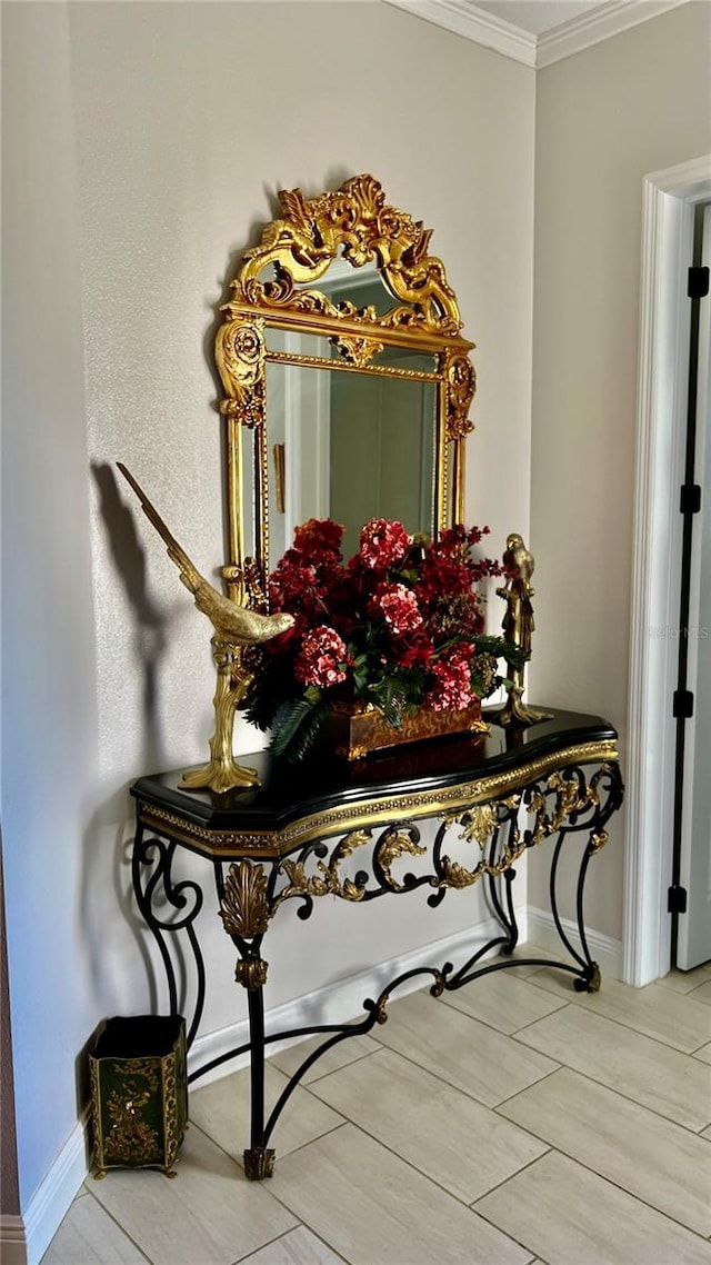 room details featuring ornamental molding