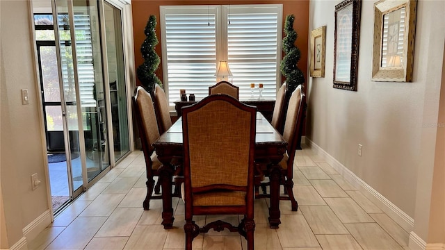 view of dining area