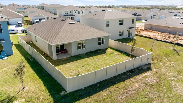 aerial view featuring a residential view