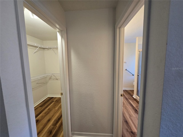 interior space featuring hardwood / wood-style flooring