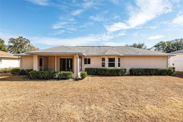 view of single story home