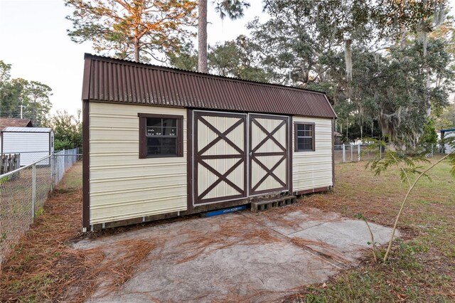 view of outdoor structure