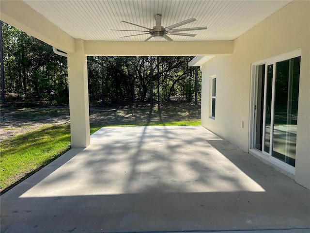 12205 SW 71st Lane Rd, Ocala, FL 34481 - view of patio / terrace with a ceiling fan