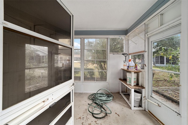 sunroom / solarium featuring a wealth of natural light