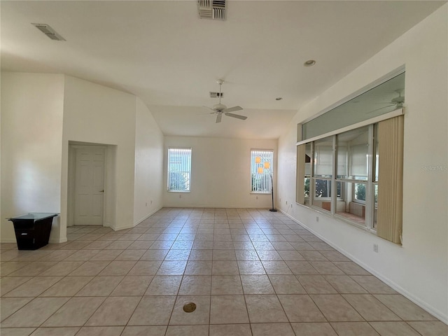 6688 SW 113th Pl, Ocala, FL 34476 - unfurnished room featuring ceiling fan, light tile patterned floors, and baseboards