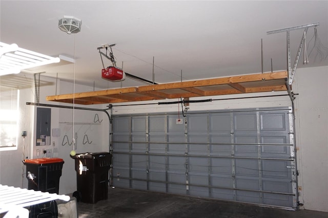6688 SW 113th Pl, Ocala, FL 34476 - garage featuring a garage door opener and electric panel