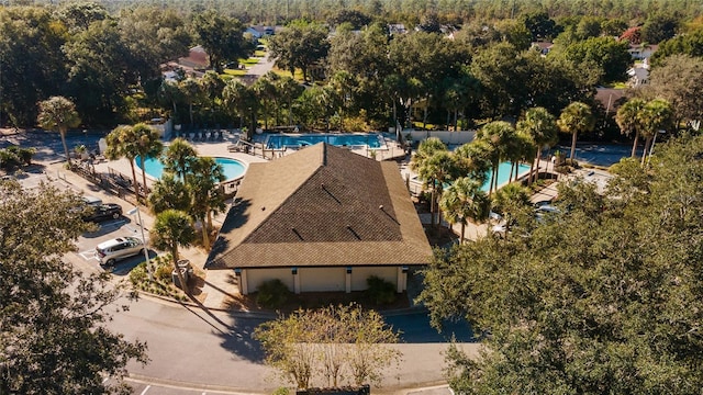 6688 SW 113th Pl, Ocala, FL 34476 - view from above of property with a pool