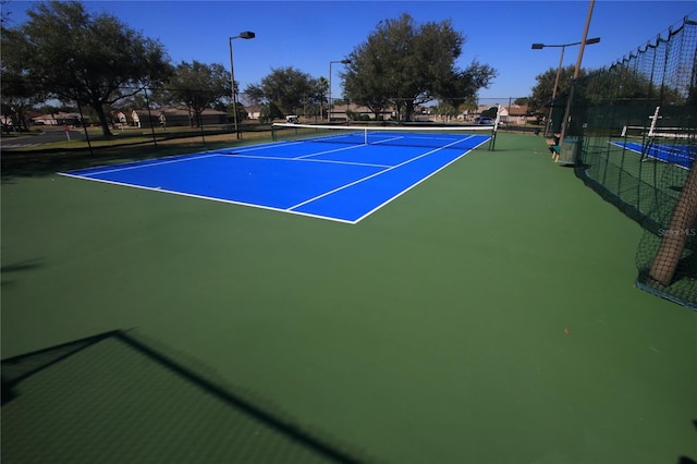 view of tennis court