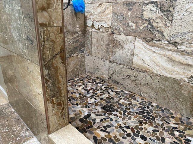 details featuring walk in shower