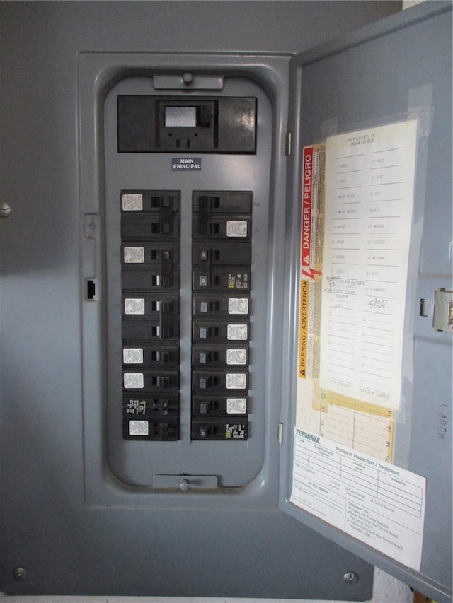 utility room with electric panel