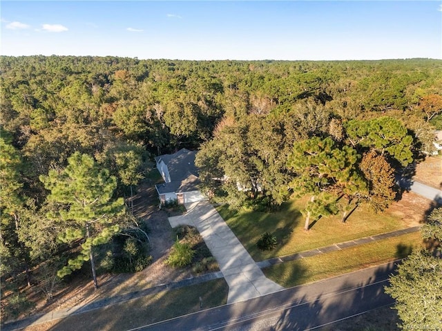 2843 W Elm Blossom St, Beverly Hills, FL 34465 - aerial view of property and surrounding area featuring a forest