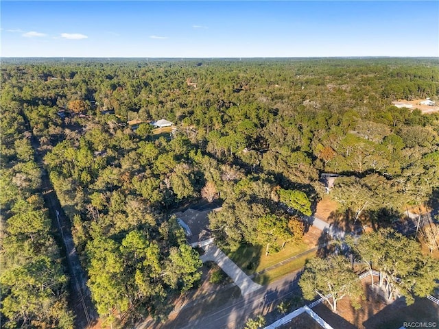 2843 W Elm Blossom St, Beverly Hills, FL 34465 - aerial view of property and surrounding area with a forest