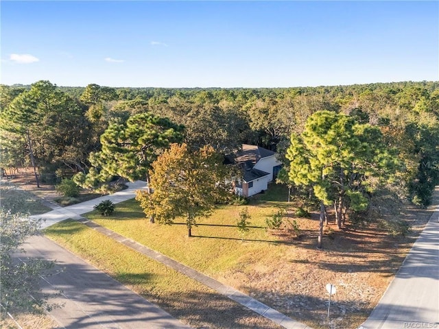 2843 W Elm Blossom St, Beverly Hills, FL 34465 - aerial view of property and surrounding area featuring a forest