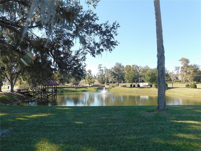 view of water feature