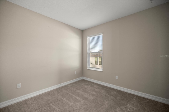 view of carpeted empty room