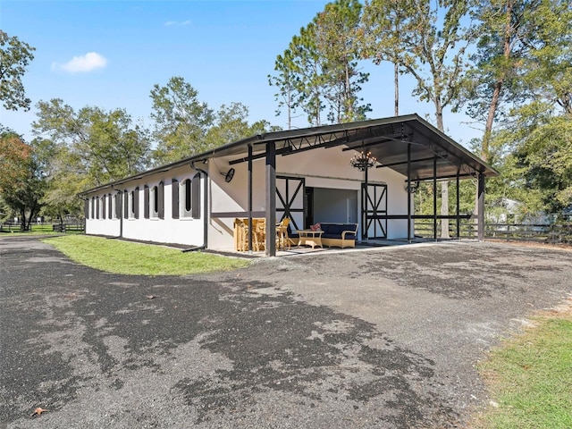view of stable