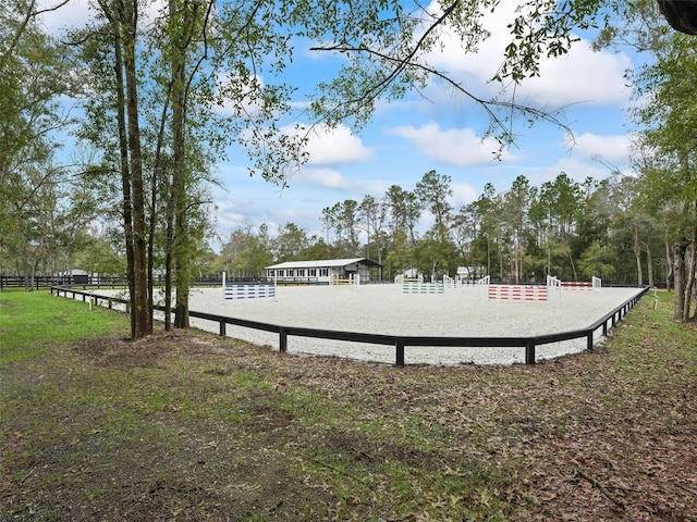view of home's community with an enclosed area