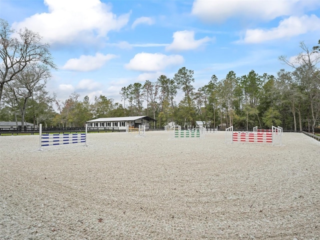 view of property's community featuring an enclosed area