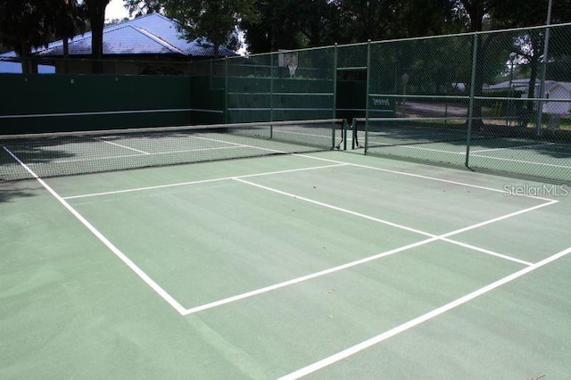 view of sport court