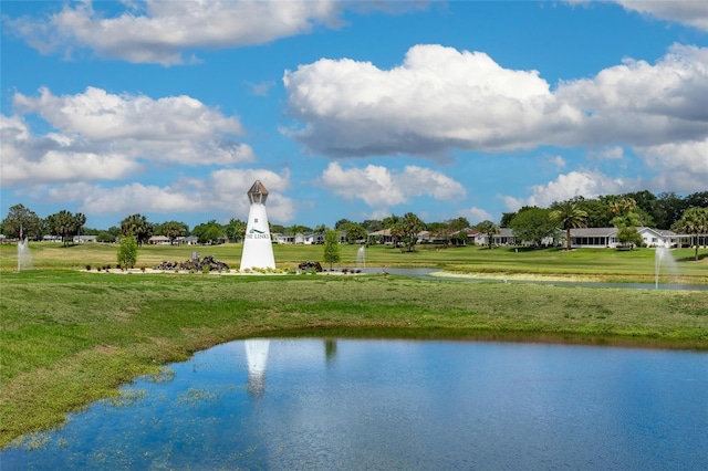 view of water feature