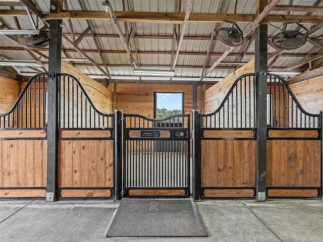 view of horse barn