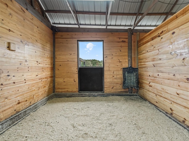 view of horse barn