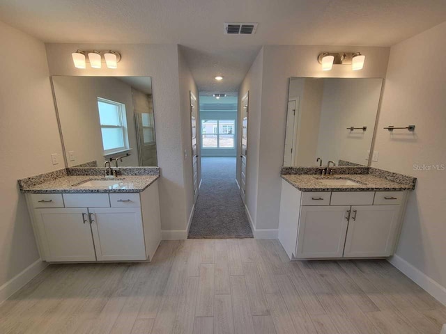 8309 SW 58th Ave, Ocala, FL 34476 - bathroom with wood finished floors and two vanities