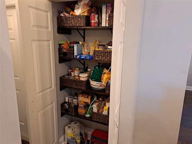 view of pantry